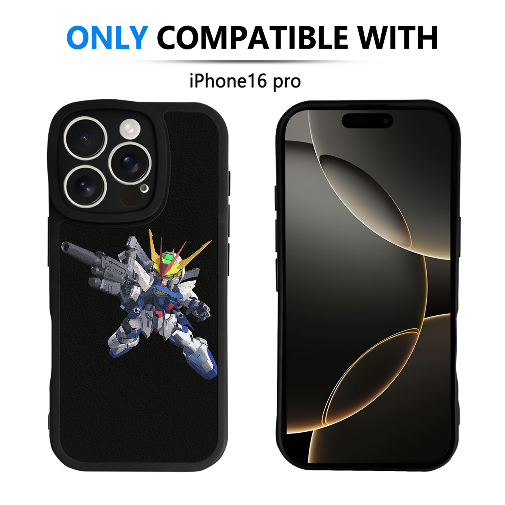 （画像用） 機動戦士ガンダム Mobile Suit Gundam 【iPhone 16シリーズ対応】シリコンスマホケース（レザー調） 材質：シリコン